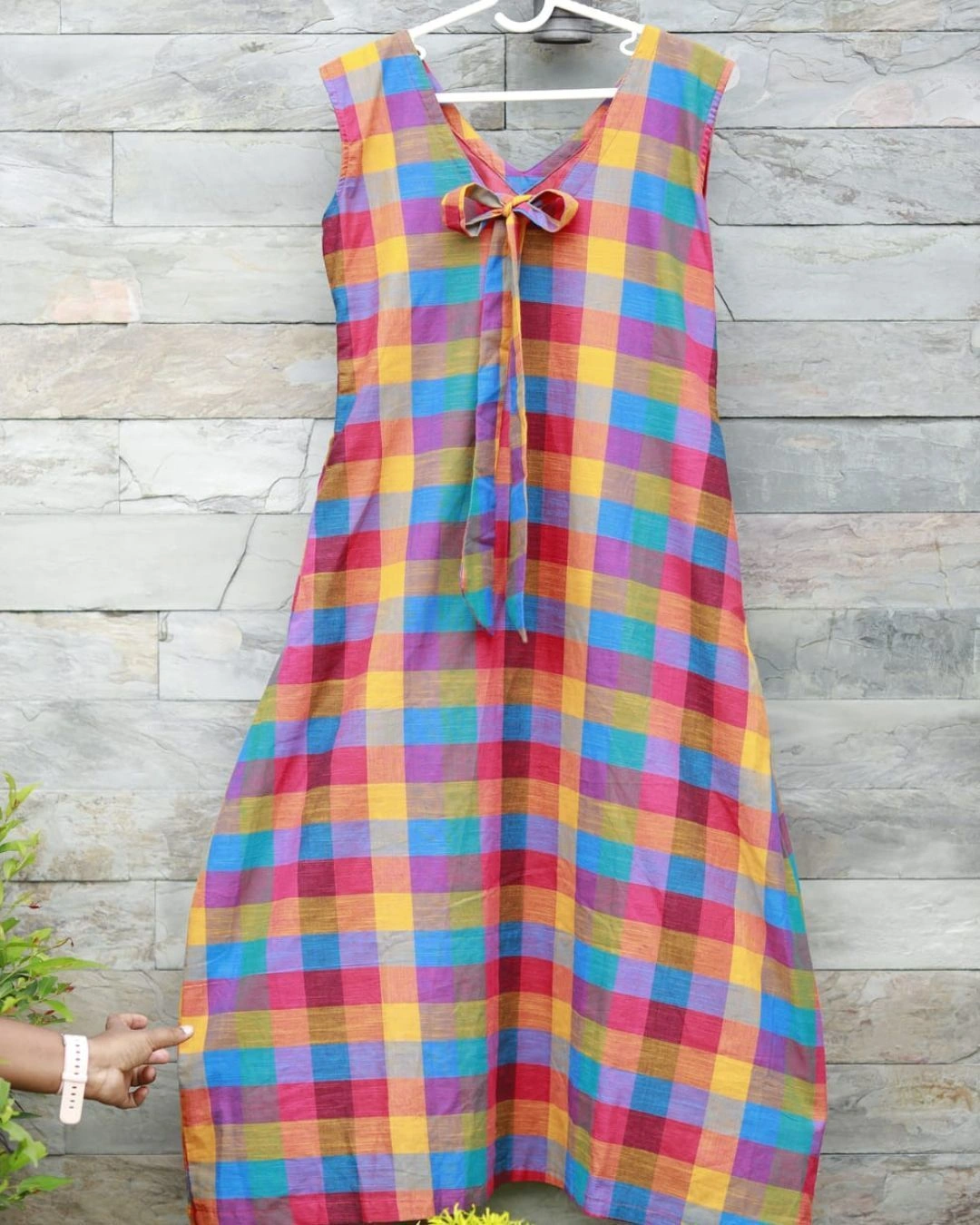 Madras Check Dress 5