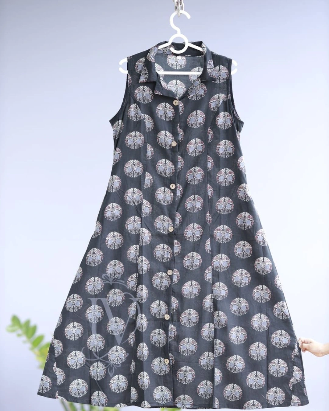 Black Owl Print Dress 5