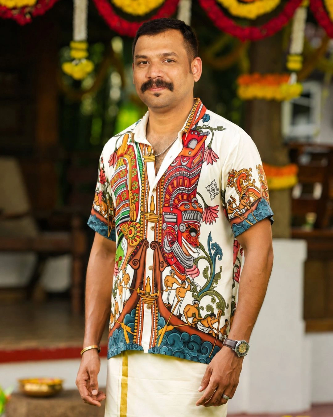 Kerala Mural Heritage Shirt 1