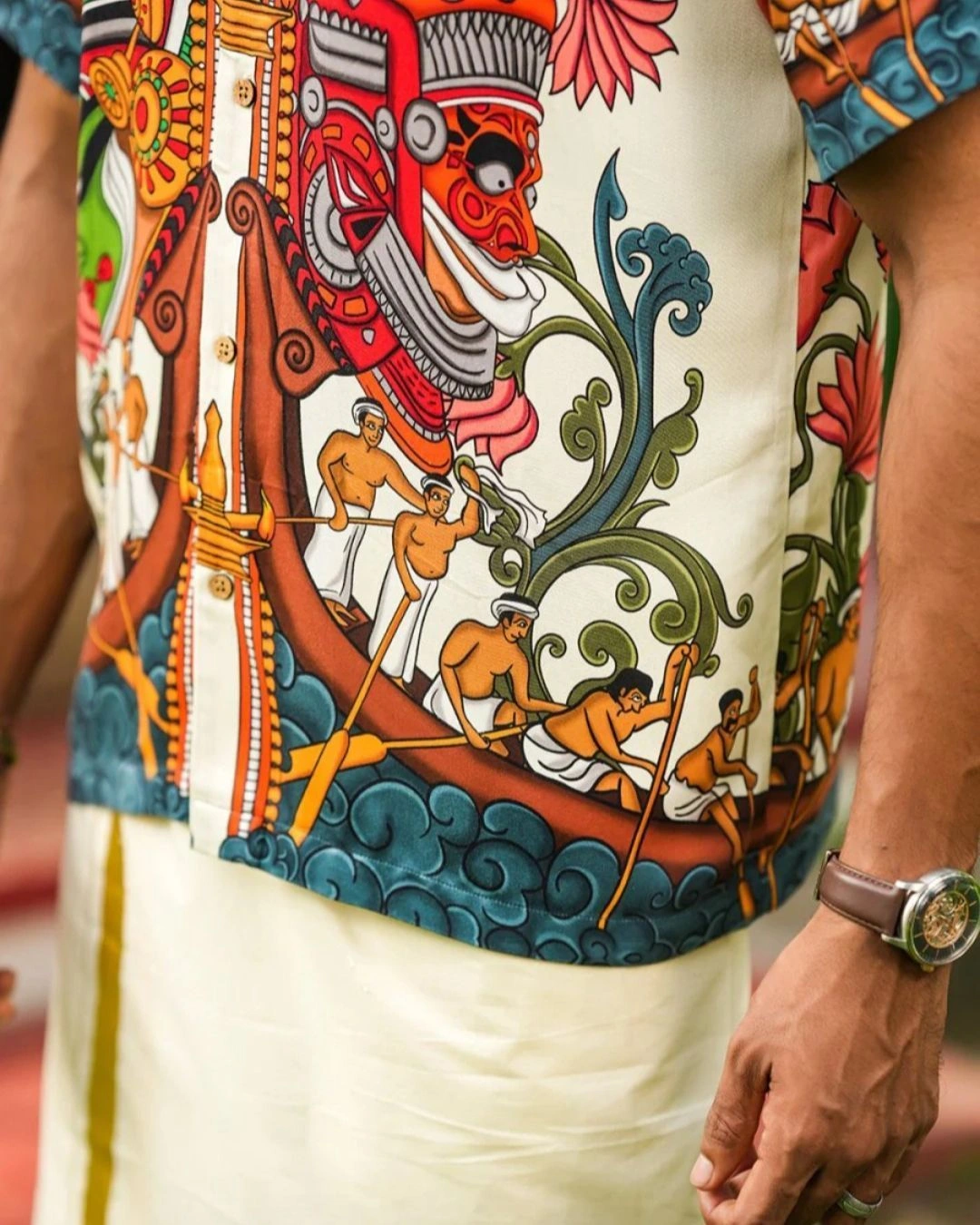 Kerala Mural Heritage Shirt 3