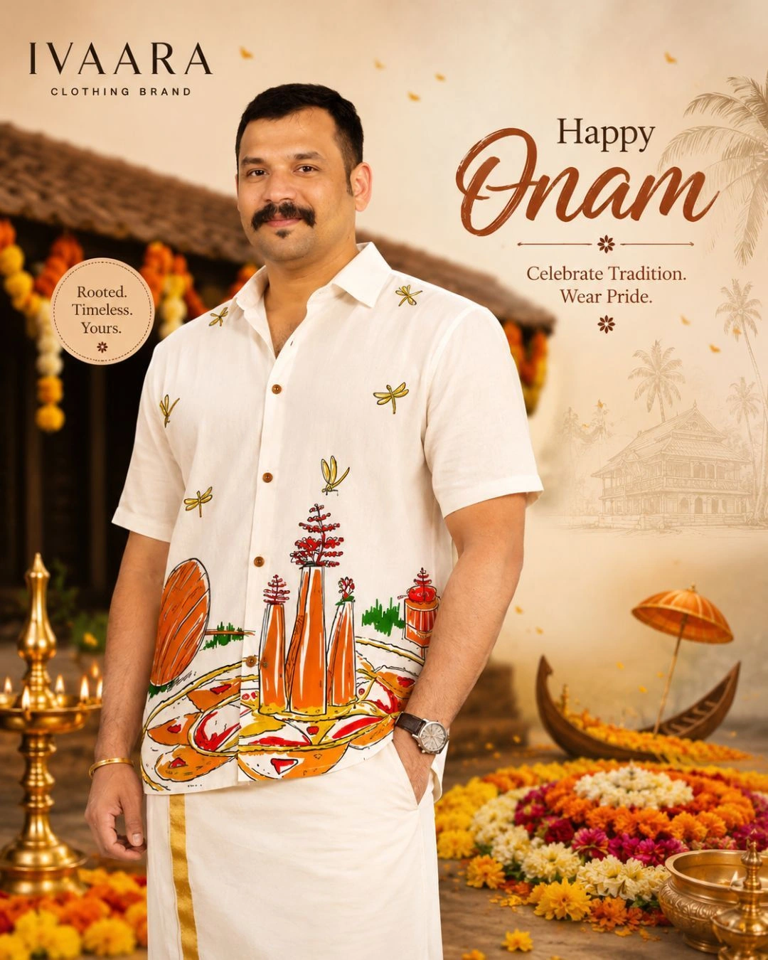 Pookkalam & Onathumbi Festive Shirt 1