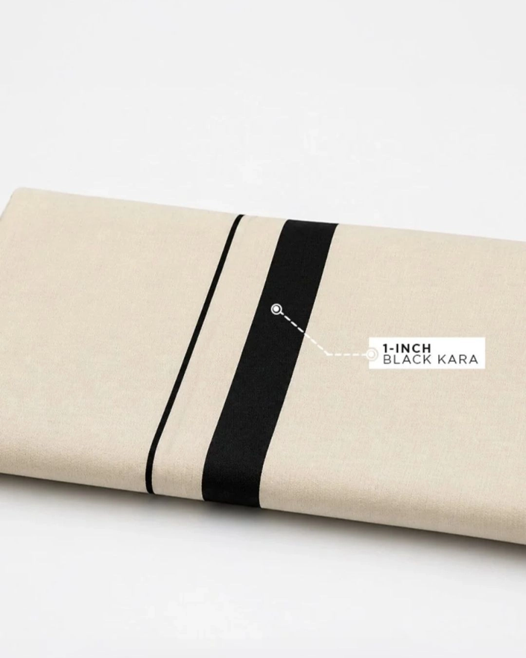 Double Layer Mundu Black Kara 1
