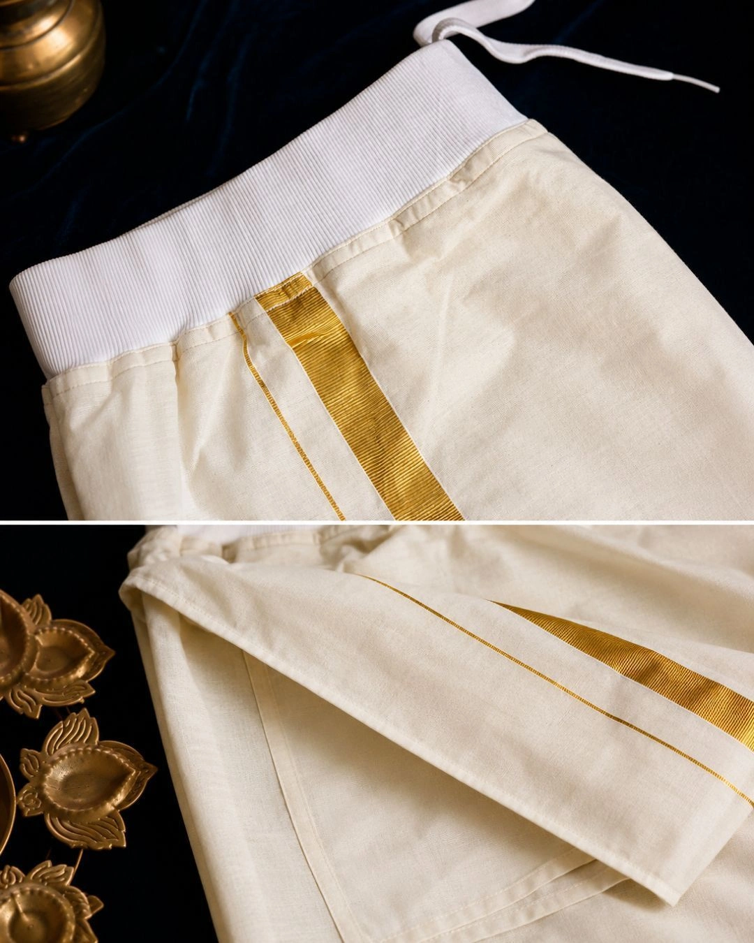 Premium Easy-Wear Elastic Mundu 3