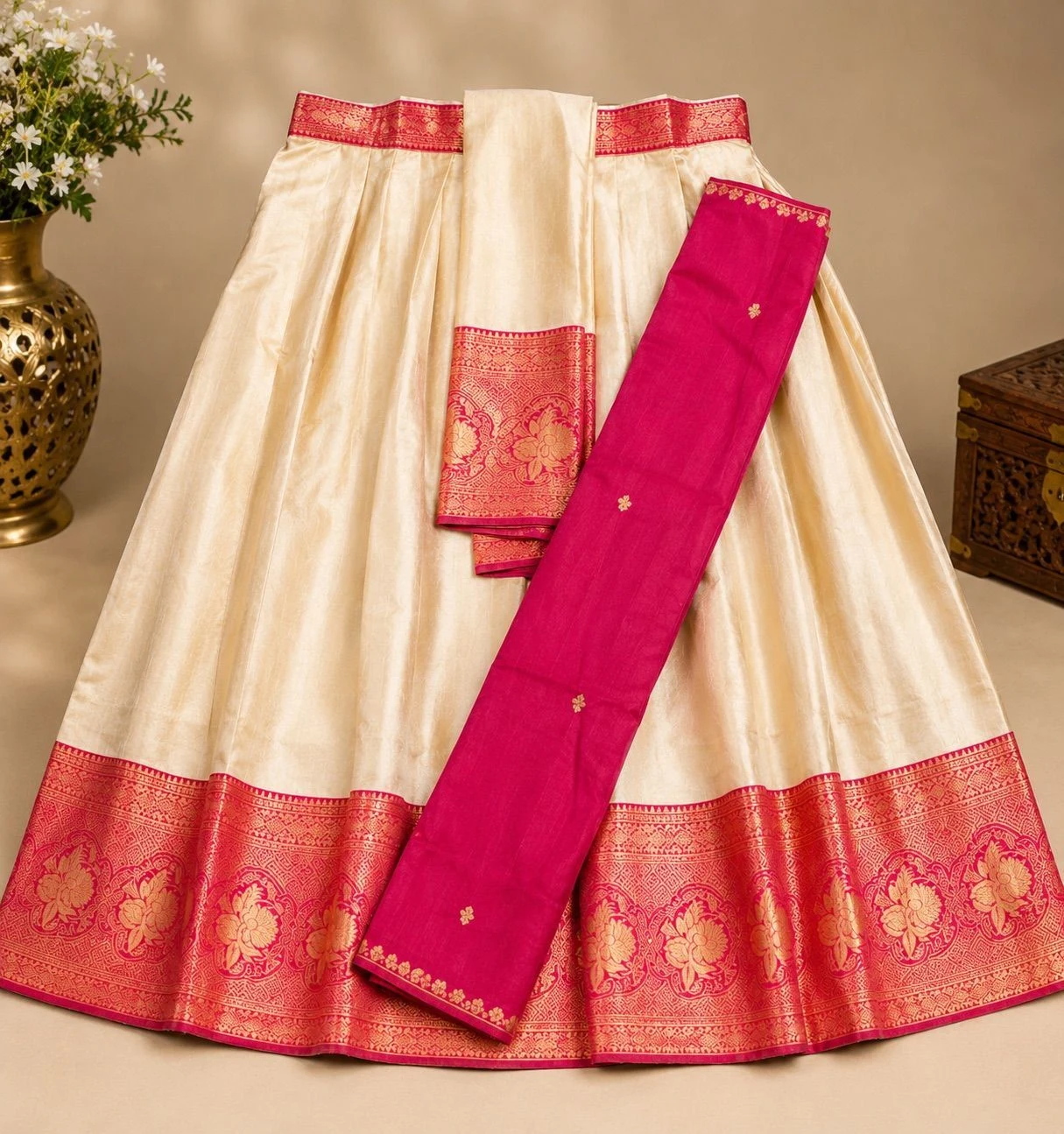 Floral Design Dhavani Set 6