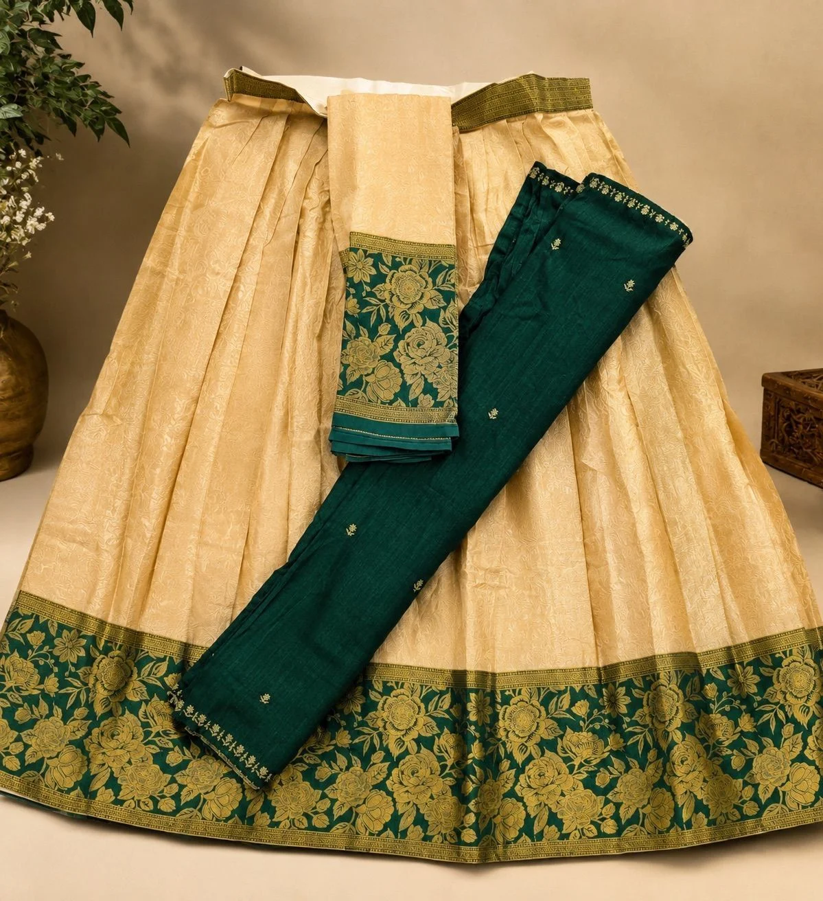 Floral Design Dhavani Set 9
