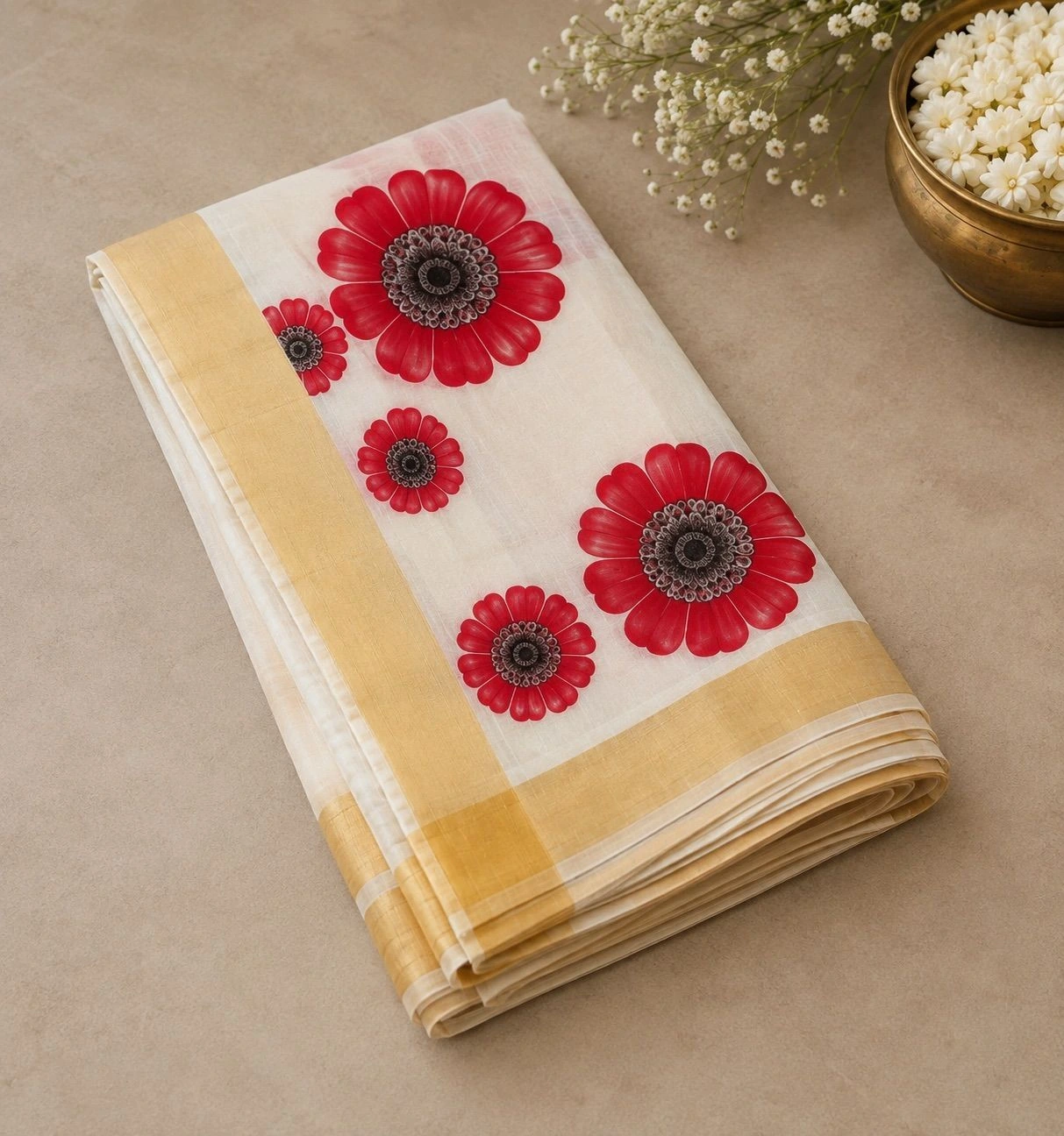 Trending Floral Set Saree 2