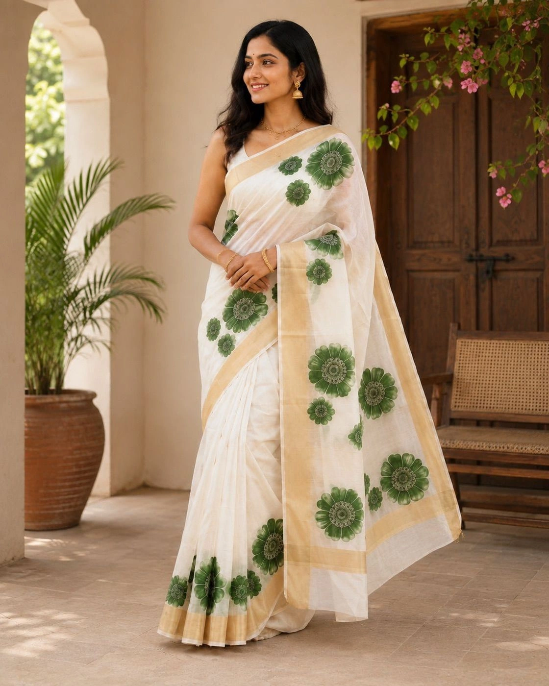 Trending Floral Set Saree 3