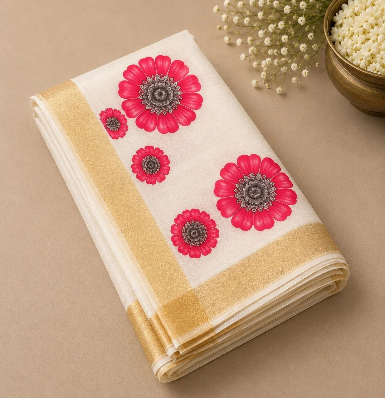 Trending Floral Set Saree 8