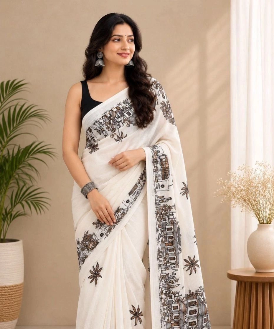 Gramam Saree | Traditional Village Style Everyday Cotton Saree 1