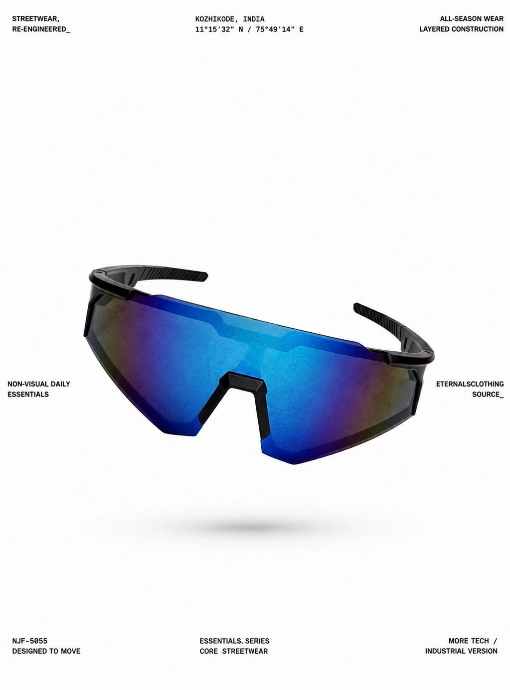 Sports Sunglass ( Blue Iridium )