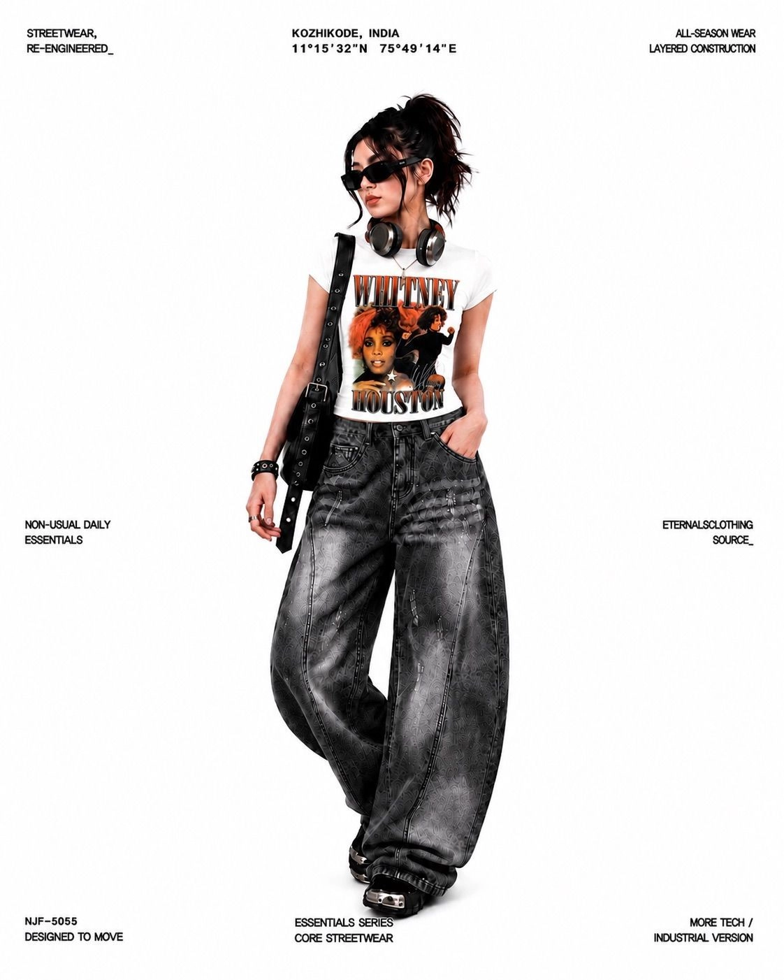 Whitney houston crop top