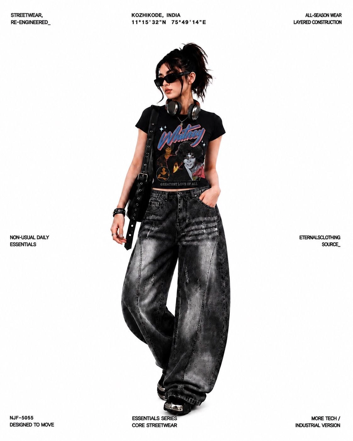 Whitney Houston GLOA Crop Top
