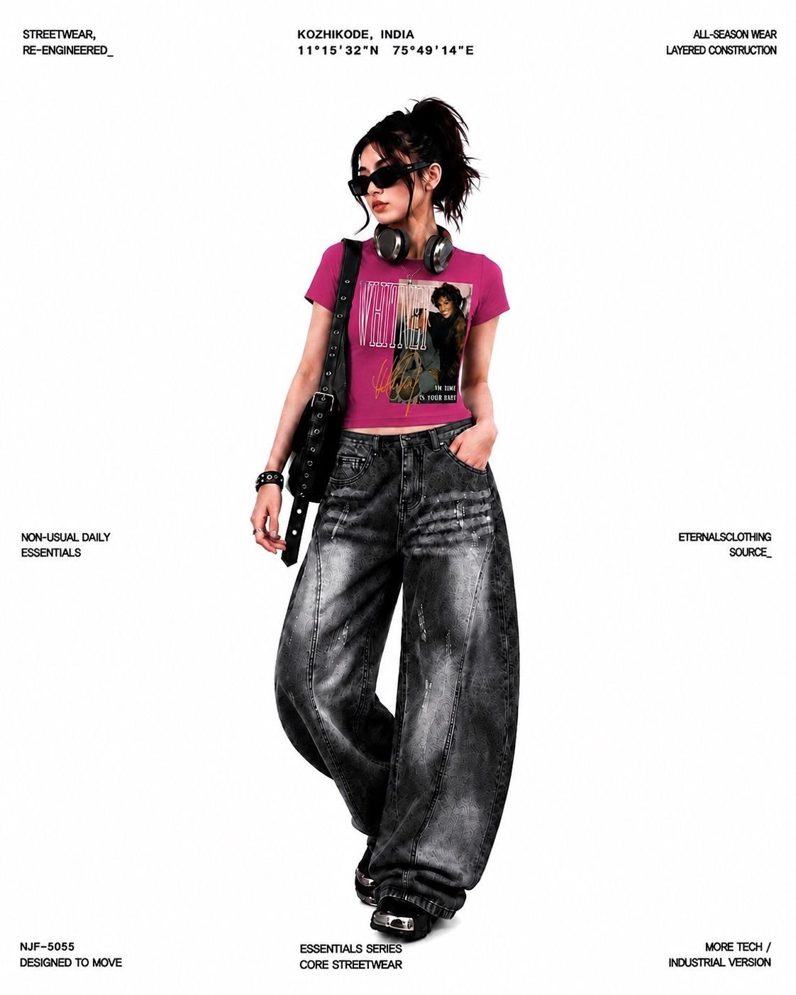Whitney Houston Pink Crop Top