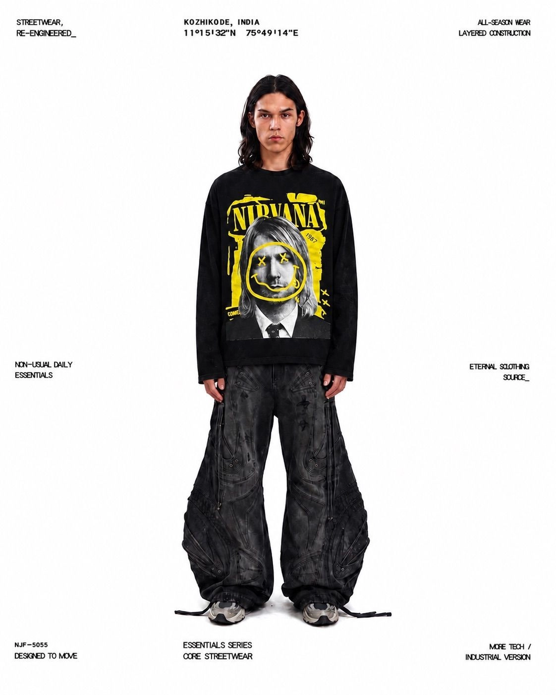 Kurt Cobain Nirvana Long Sleeve