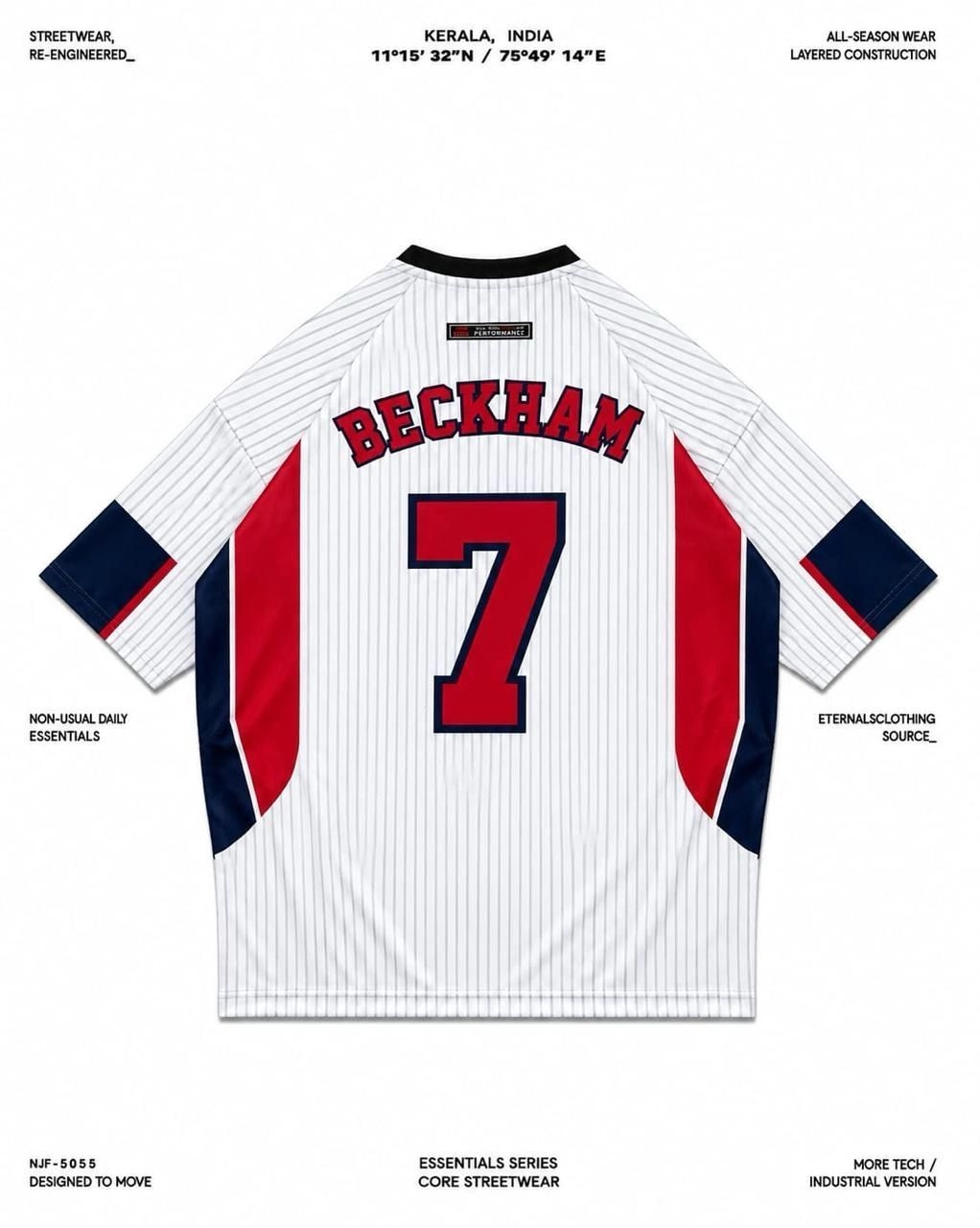 Retro England Jersey ( Beckham ) 2