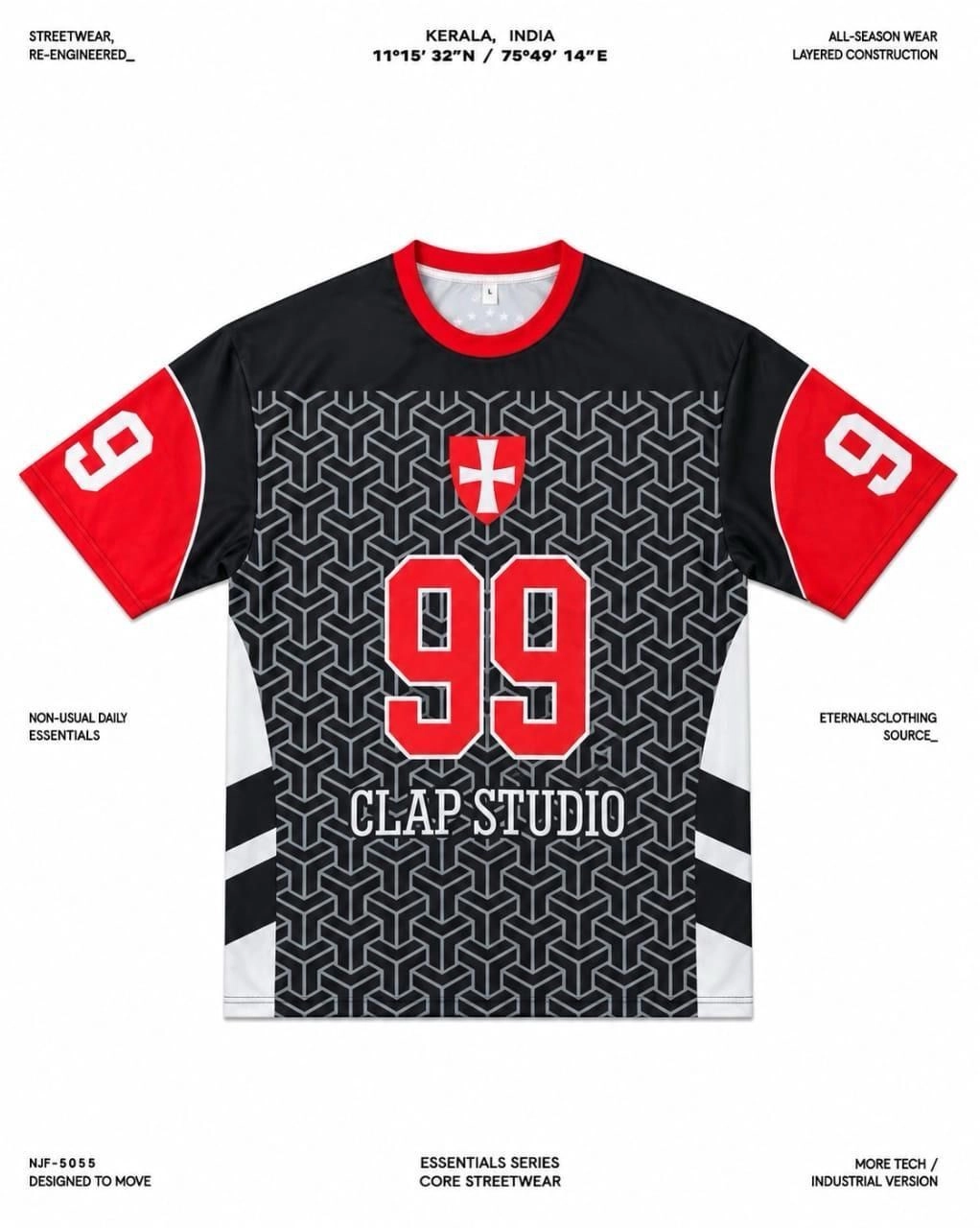 Crimson 99 Jersey 1