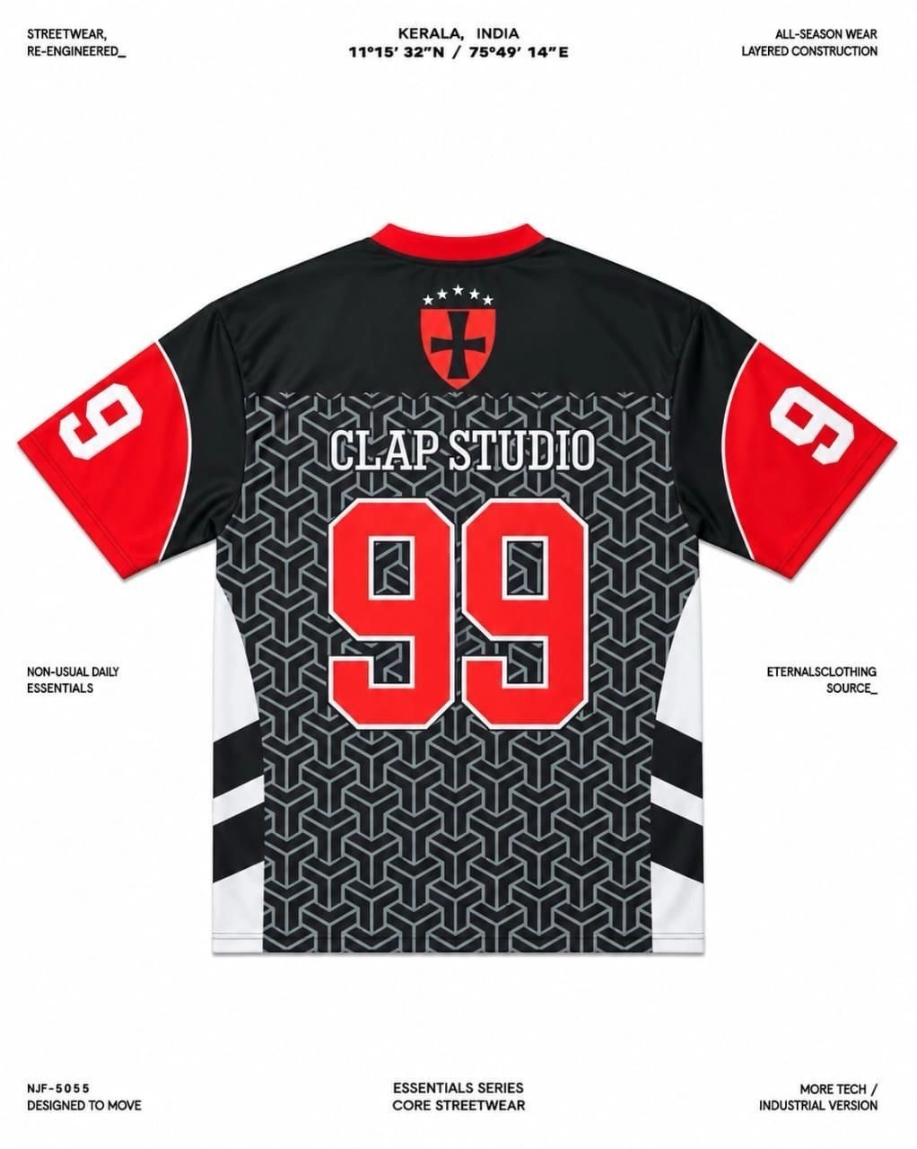 Crimson 99 Jersey 2