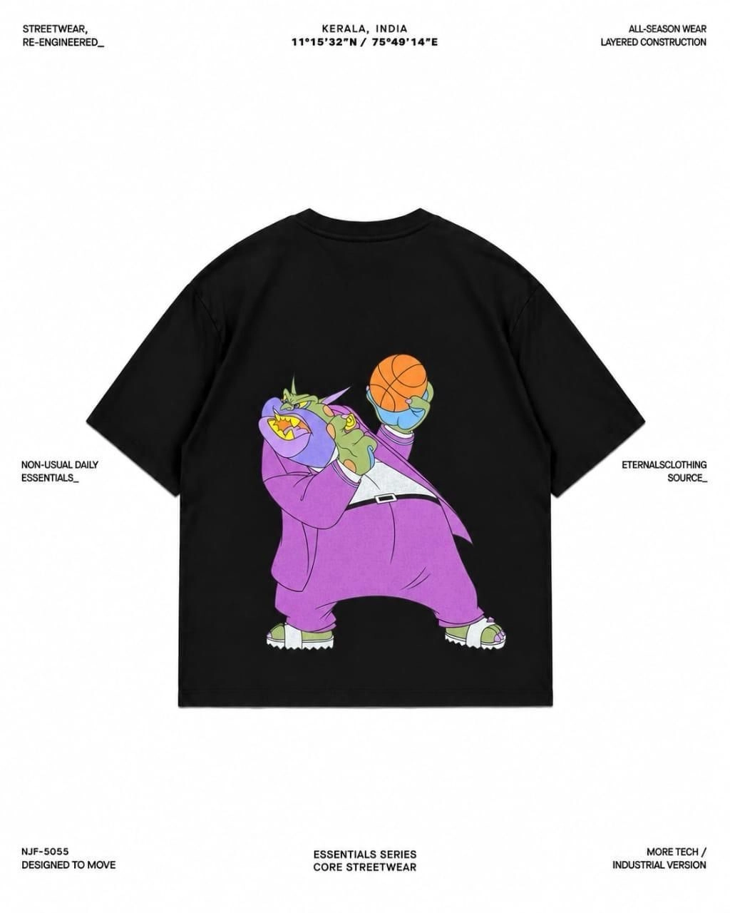 Monster Space Tee ( Front And Back Print ) 2