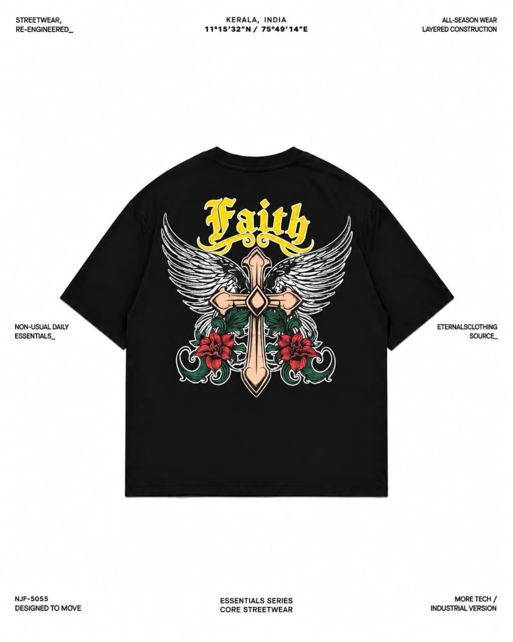 Faith Cross Tee ( Front And Back ) 2