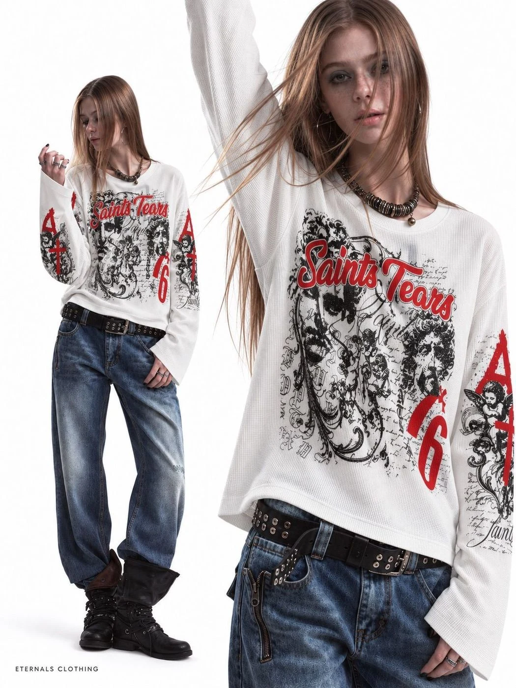 Saint Tears Waffle Long Sleeve
