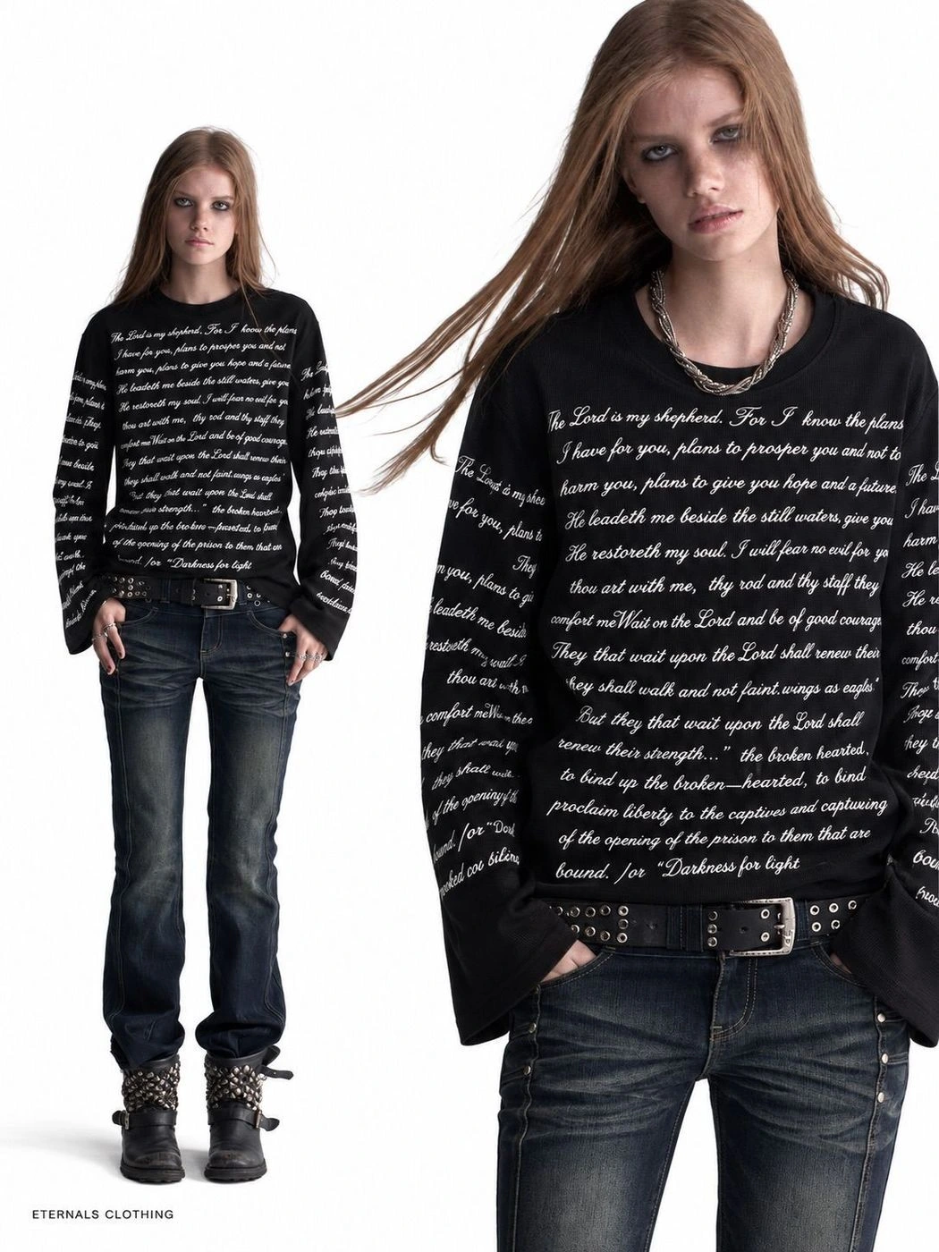 Shepherd Script Waffle Long Sleeve