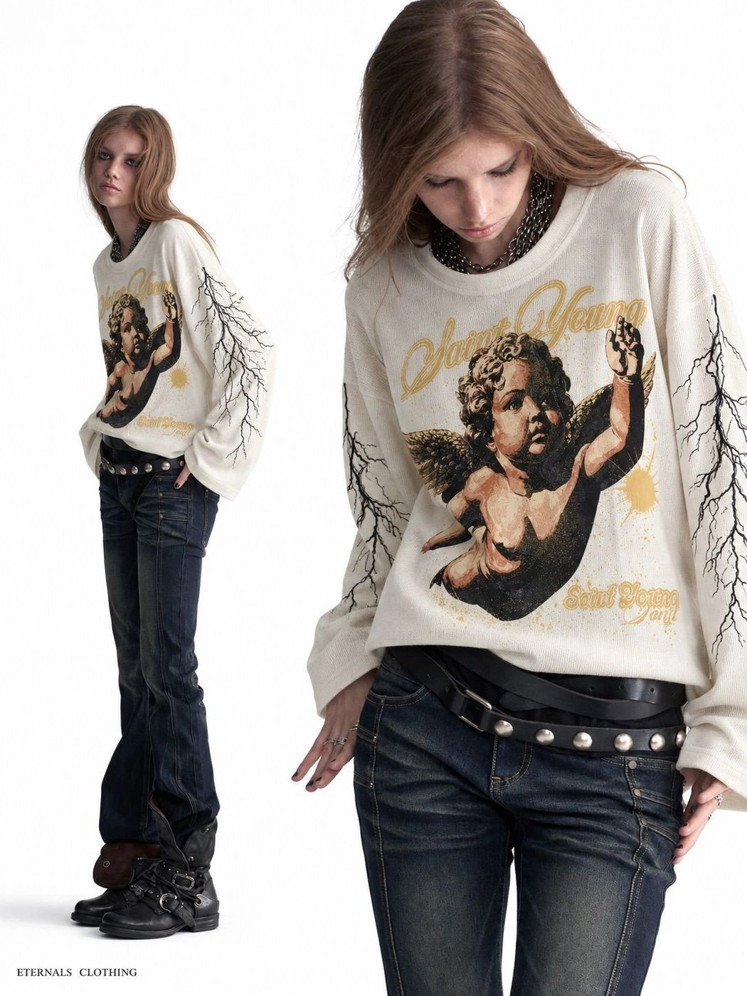 Saint Young Waffle Long Sleeve