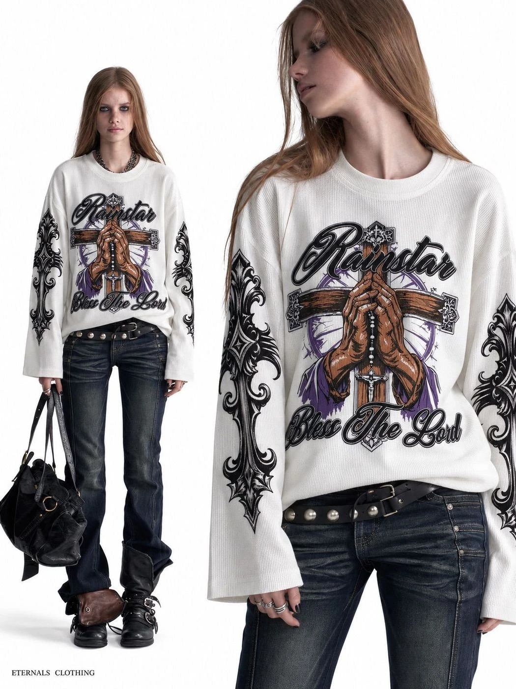 Rainstar Blessings Waffle Long Sleeve