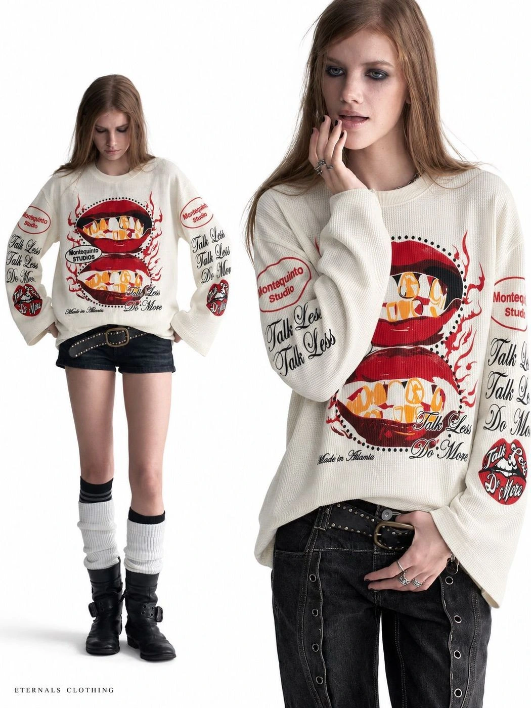 Talk Less Waffle Long Sleeve