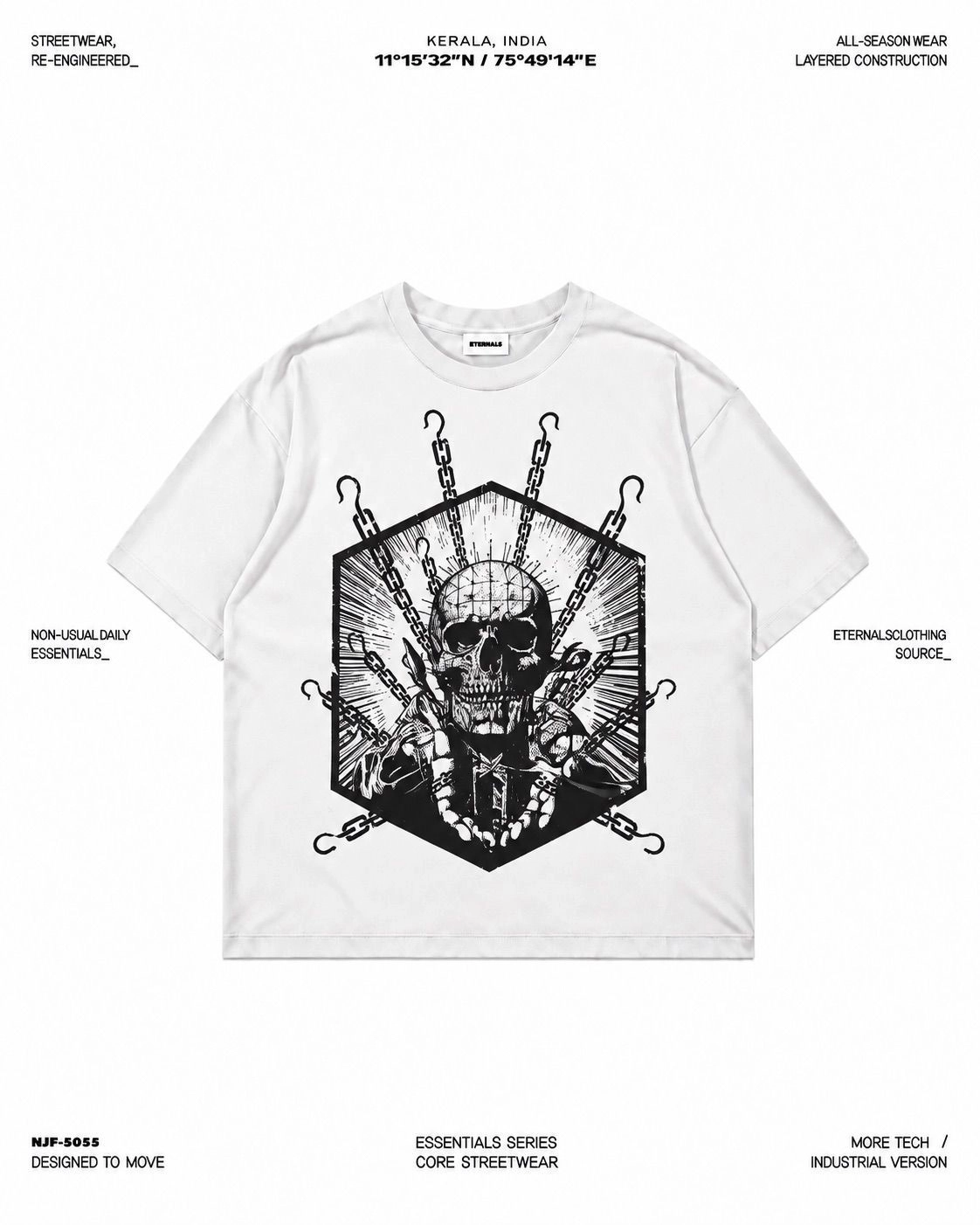 Chainbound Skull Tee