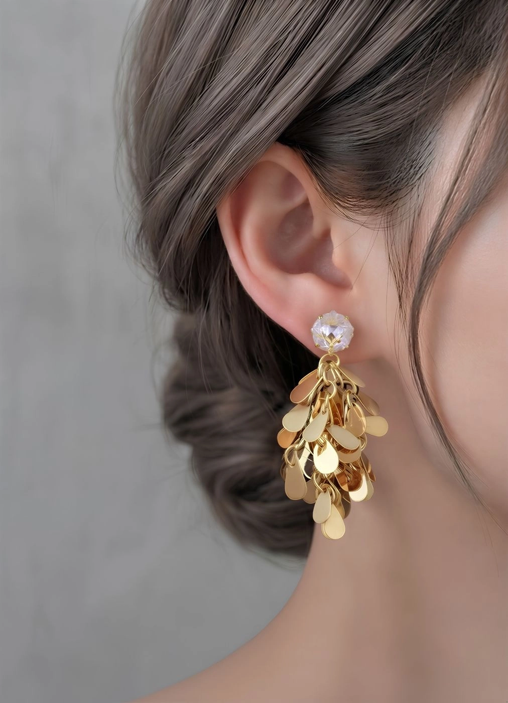 RAIN DROP CHANDELIER EARINGS 2
