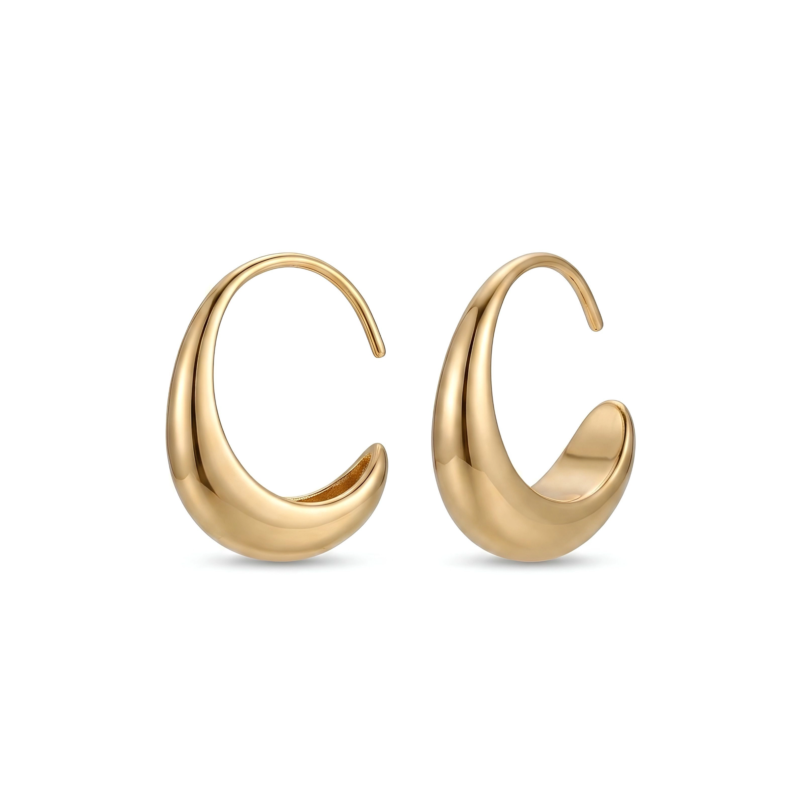 SCULPTURAL C-HOOPS 1
