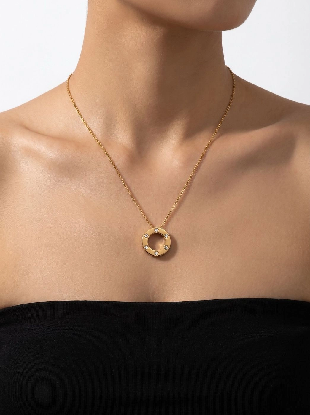 SCREW-MOTIF PAVÉ CIRCLE 2