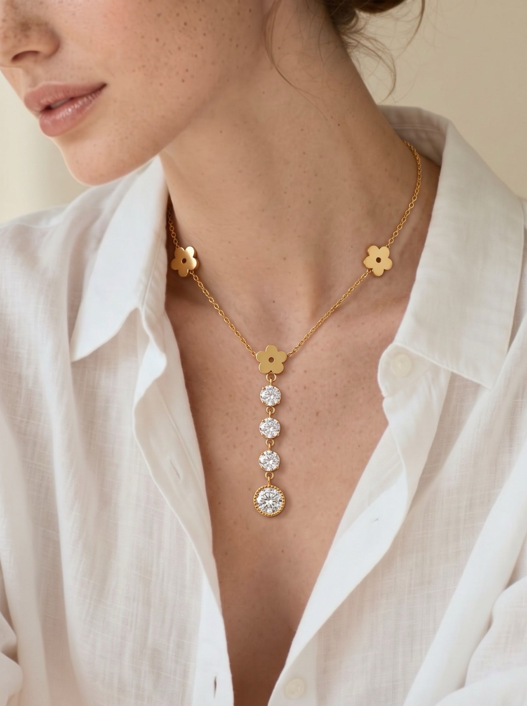 BLOSSOM CASCADE CHAIN PENDANT 2
