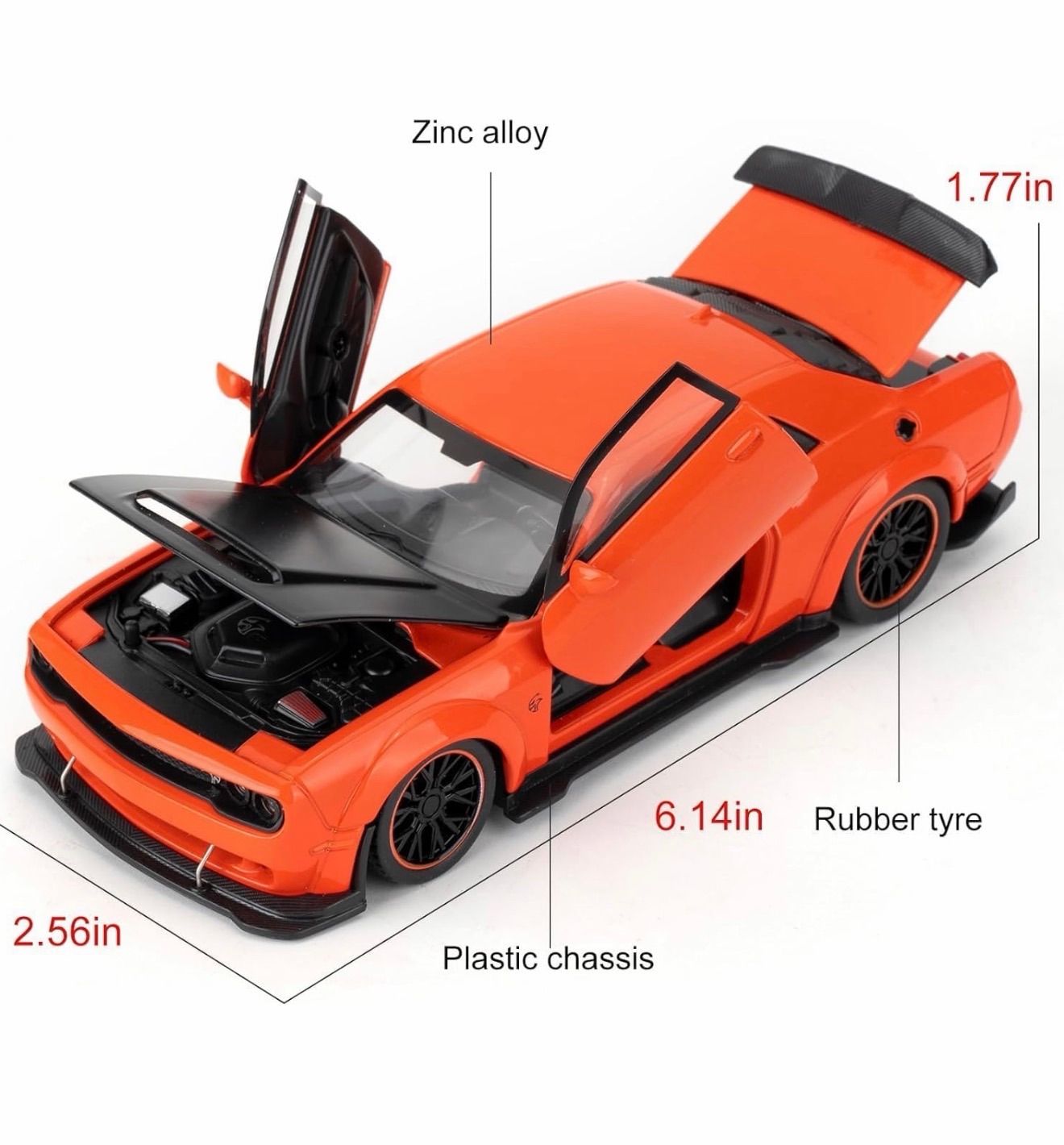 Dodge Challenger Hellcat orange 2