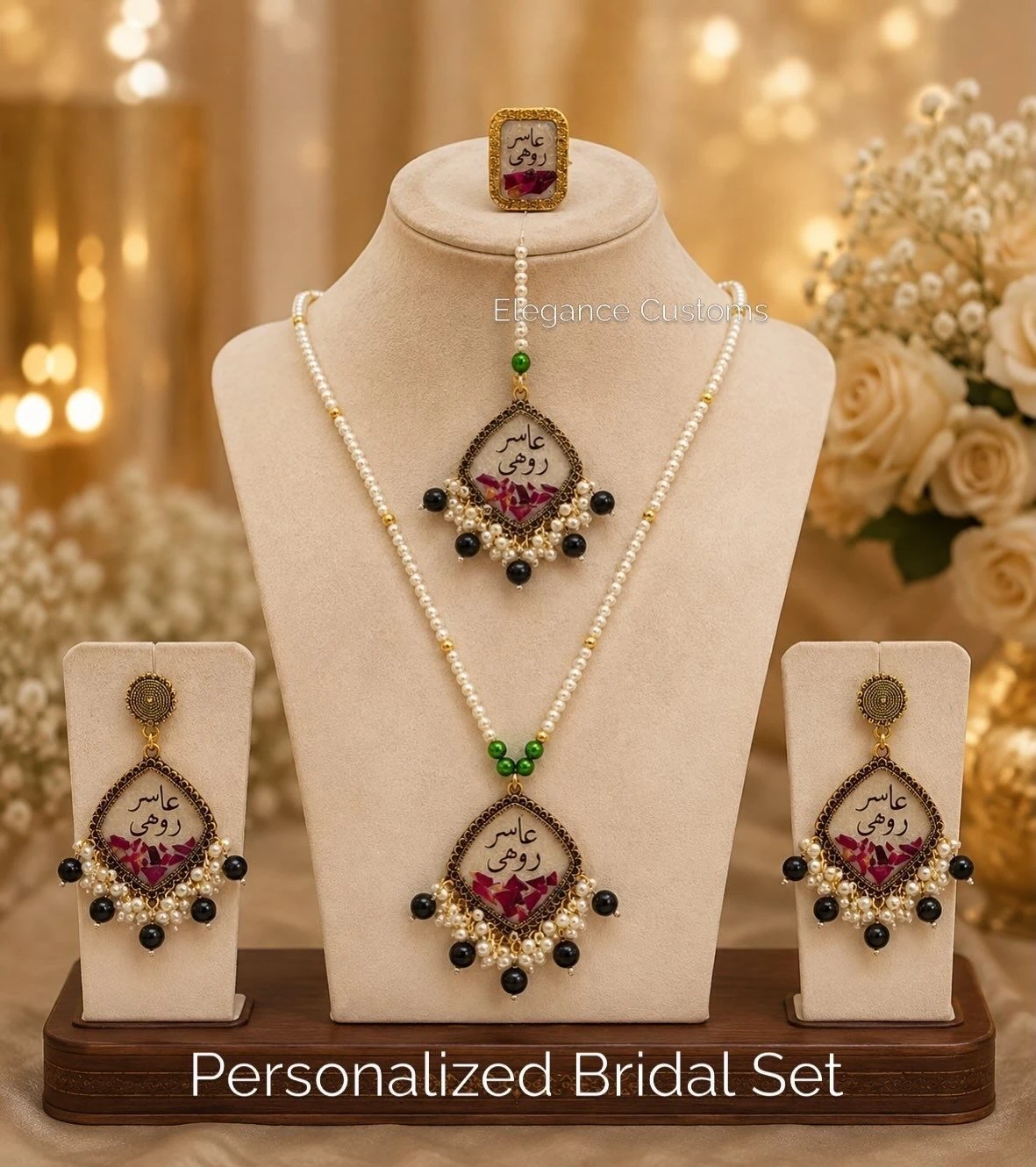 Beautiful Earings Maang Tikka For Bride