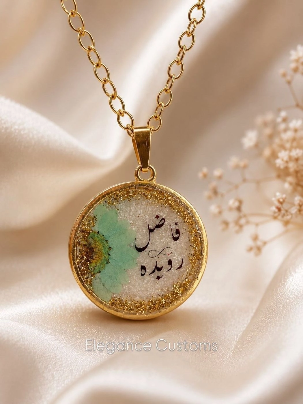 Beautiful Resin Pendant Customized