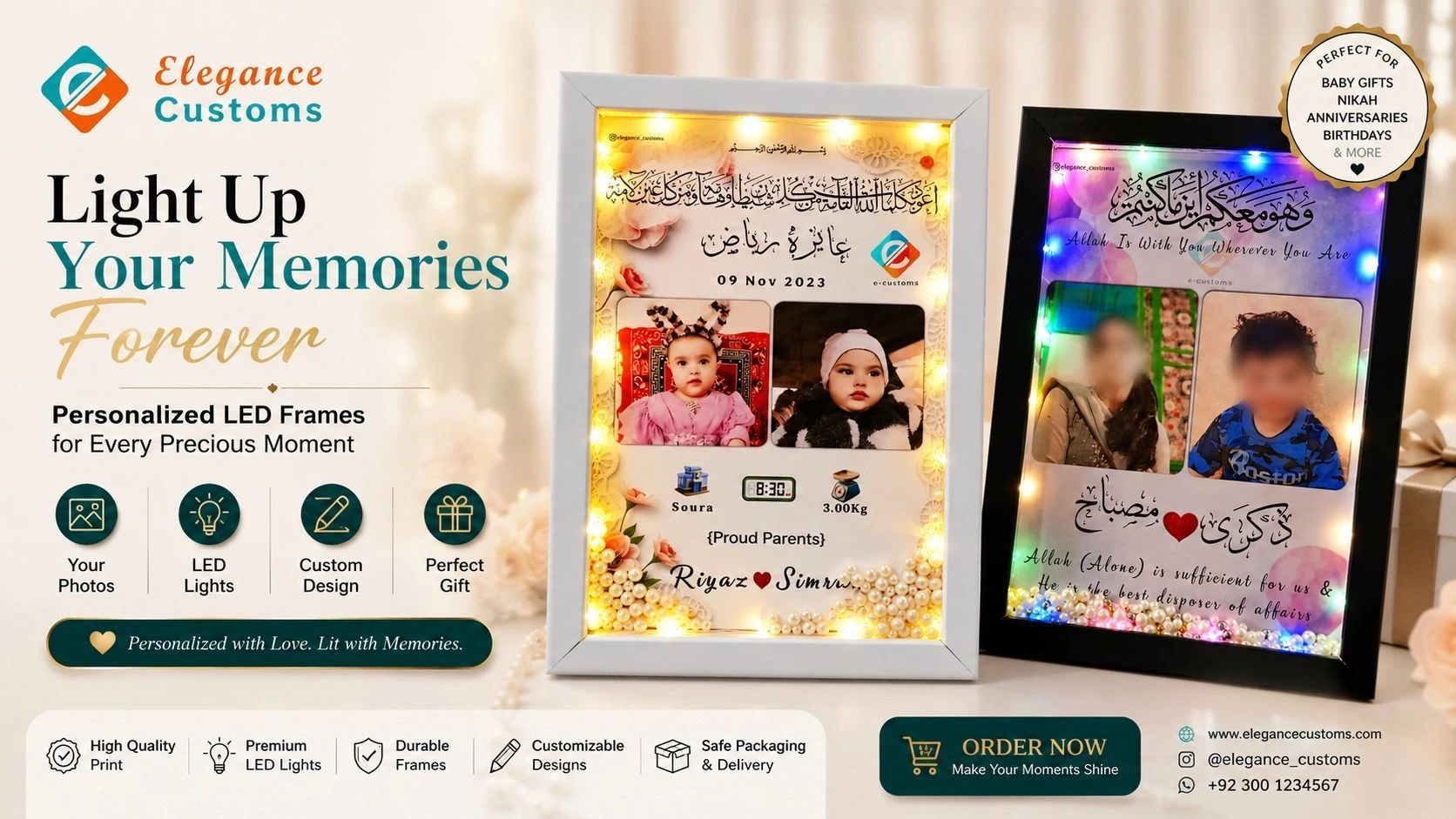 Light up your memories forever