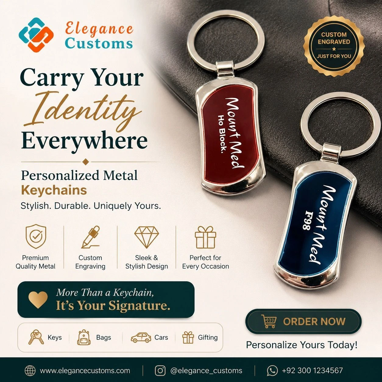 Personalized Metal Keychains 2