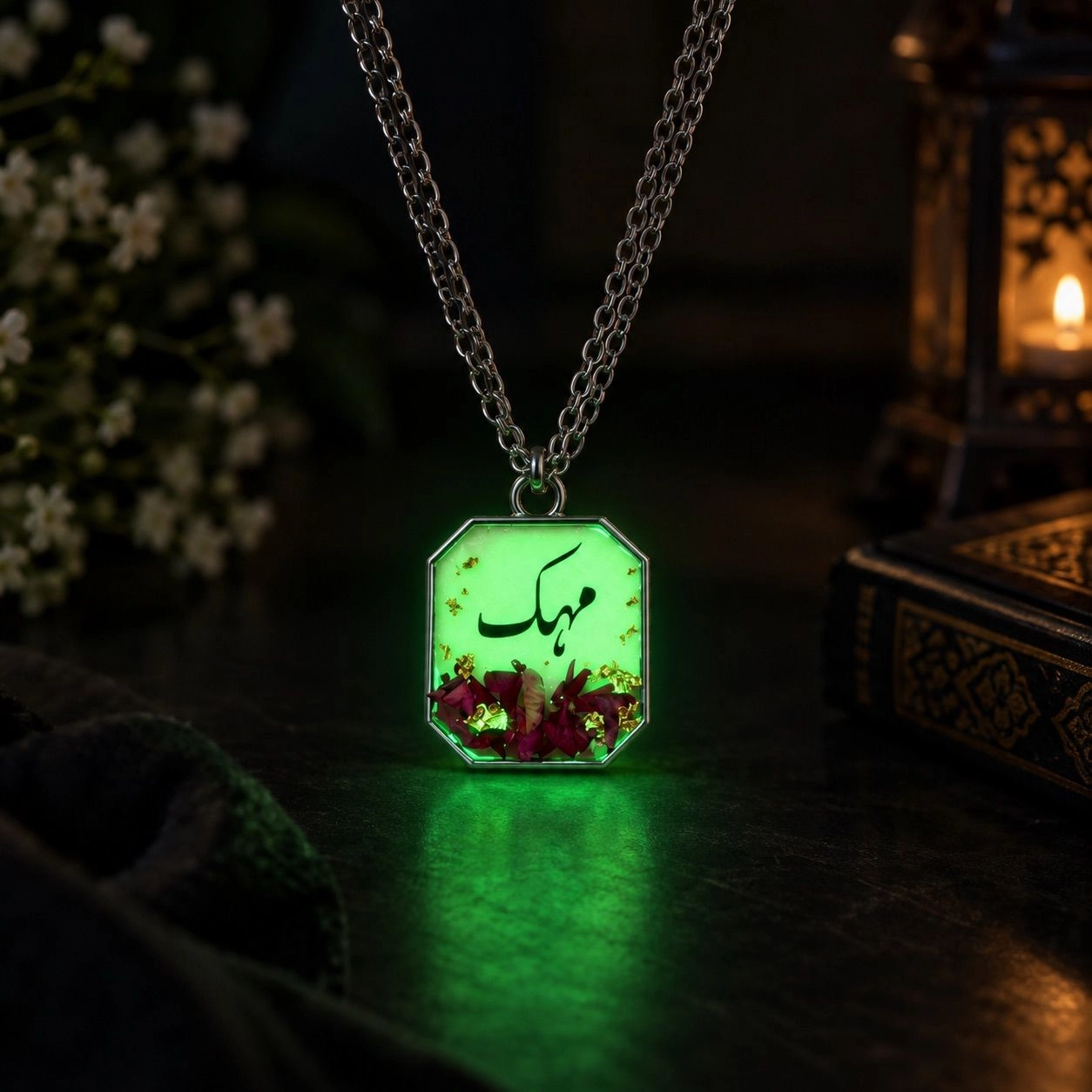 Personalized Glow Necklace – Day & Night 1