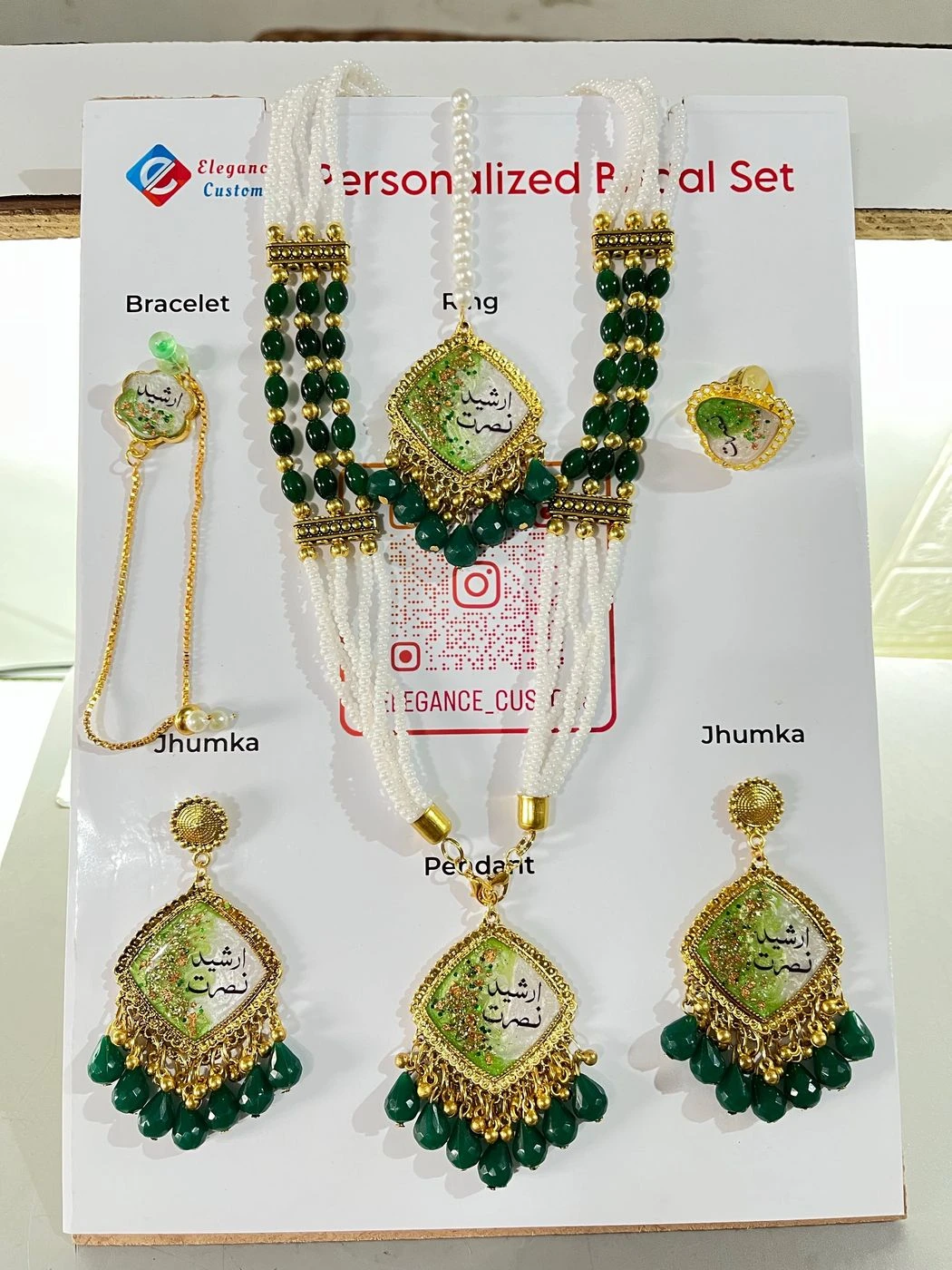 Elegant Green Bridal Full Set 3