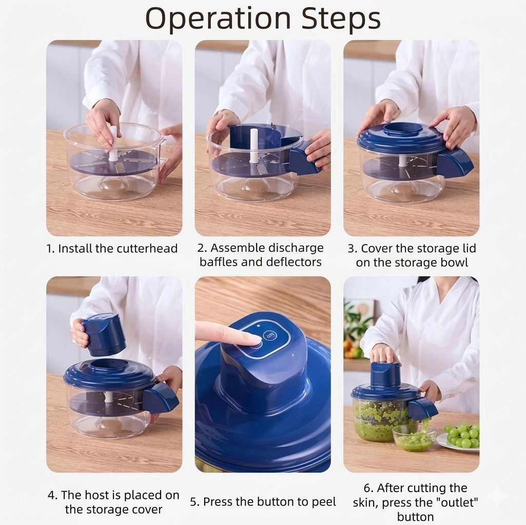Electric vegetable peeler