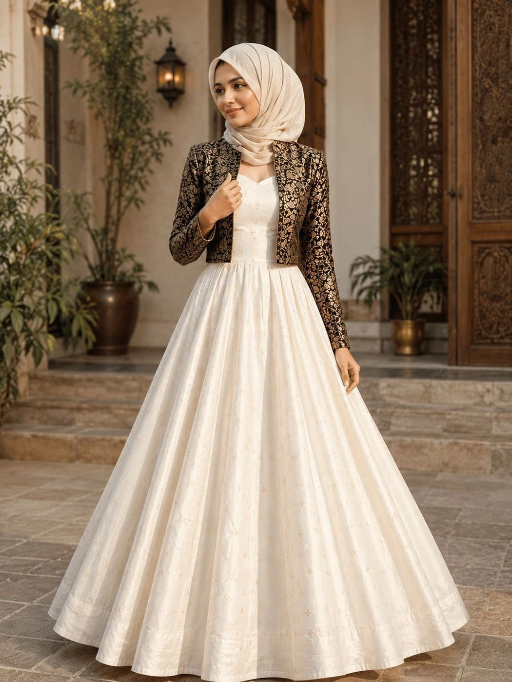 Noor Brocade Gown