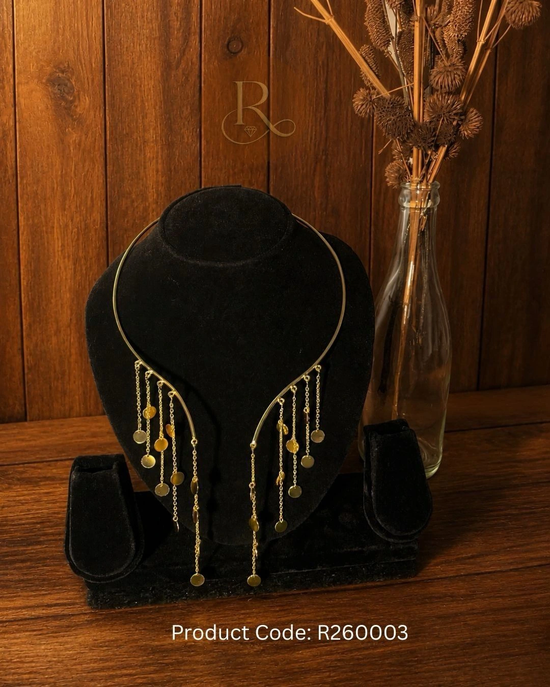 Aurelia Cascade- Open Collar Tassel Choker Necklace 1