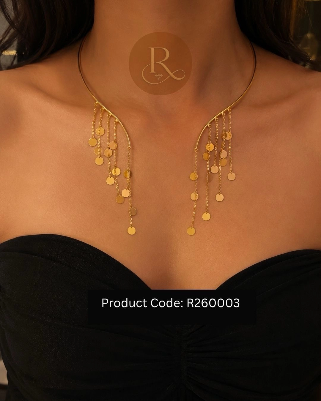 Aurelia Cascade- Open Collar Tassel Choker Necklace 2