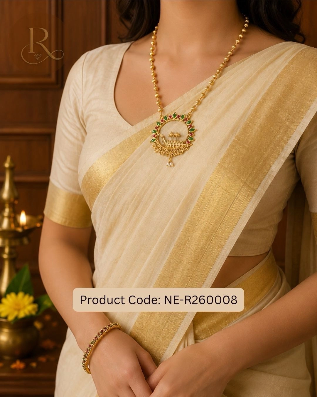 The Onam Belle- Kerala Traditional Necklace 2