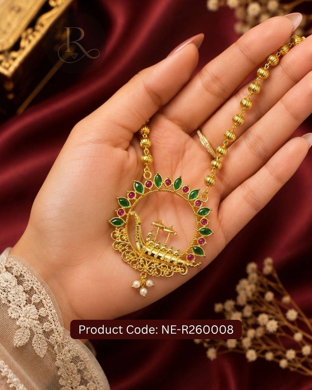 The Onam Belle- Kerala Traditional Necklace 3