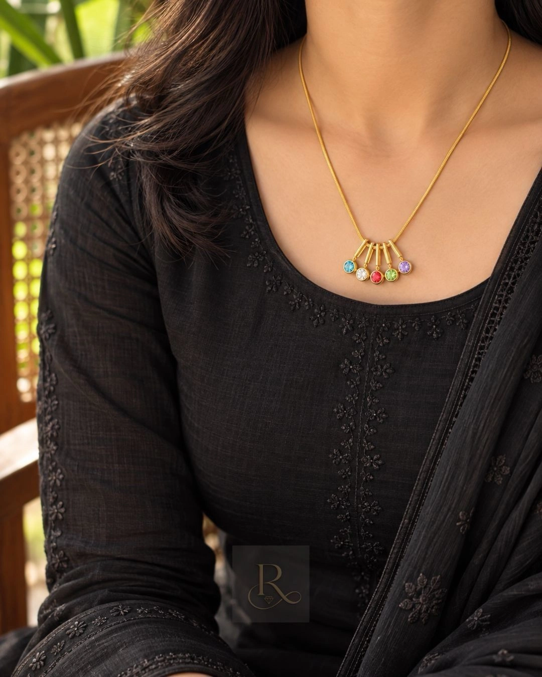 Rainbow Charm- Anti-Tarnish 316L Stainless Steel Pendant Chain 3