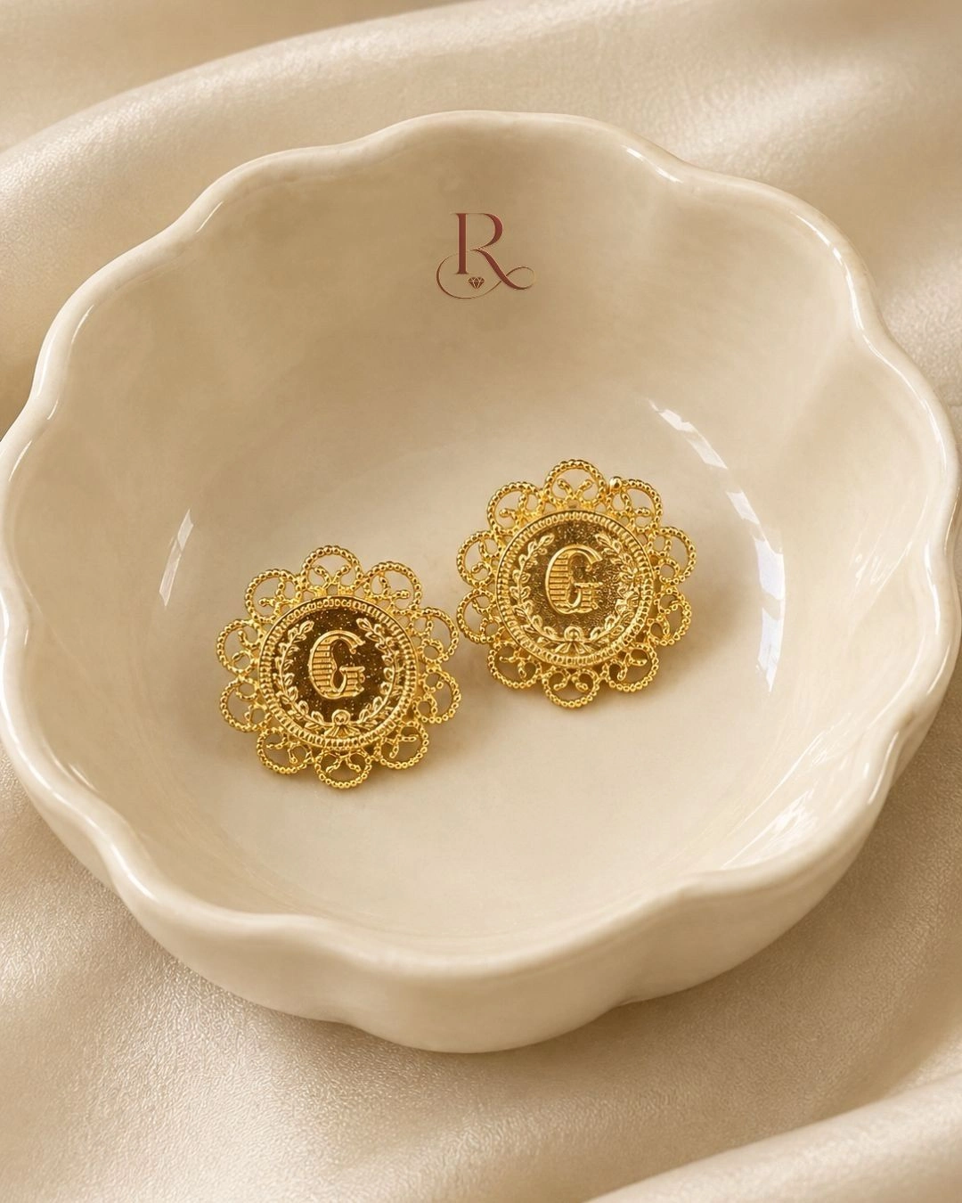 Vadassery Kaashu Kemp- Gold Plated Kemp Stone with Traditional Kaashu Necklace & Earrings 2
