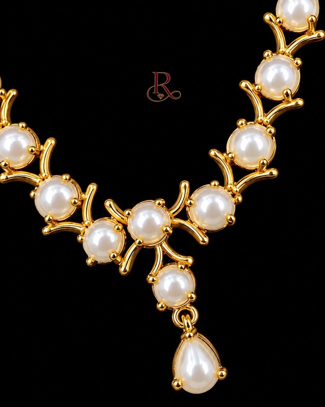 Pearl Muse Choker Set w/ matching earrings 3