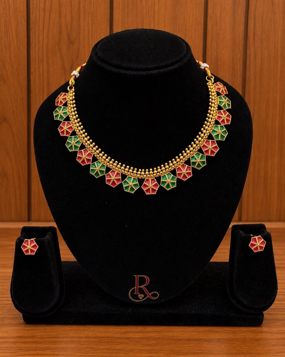 Rangoli Petal Heritage Necklace Set 1